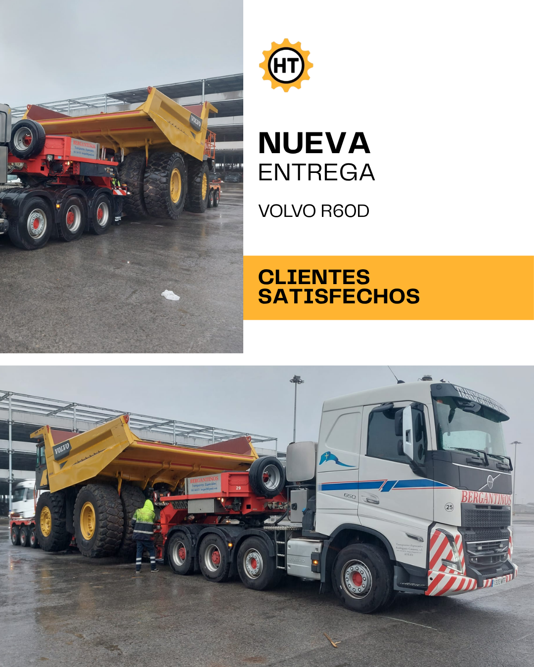 Entrega VOLVO R60D: nuevo dúmper rígido entregado